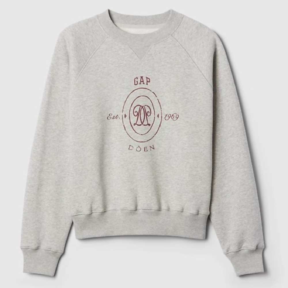 Gap x Doen Gray Sweatshirt Medium